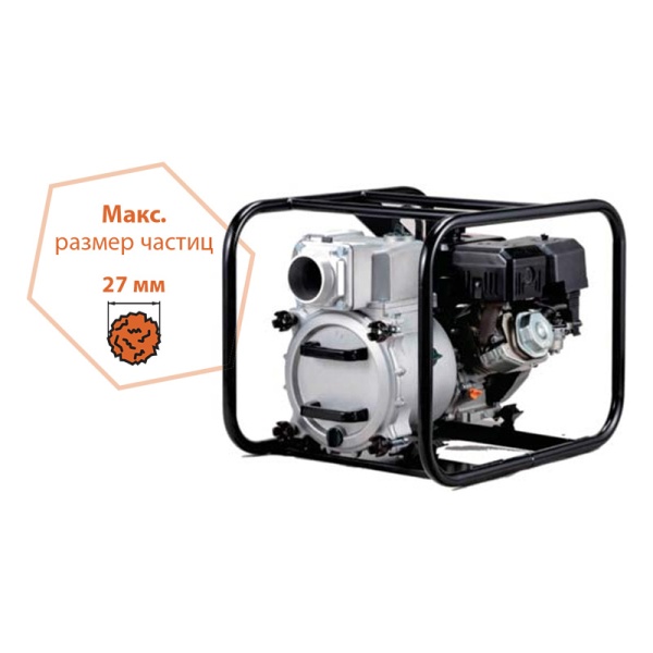 Бензиновая мотопомпа для сильнозагрязненной воды Koshin KTZ-100S